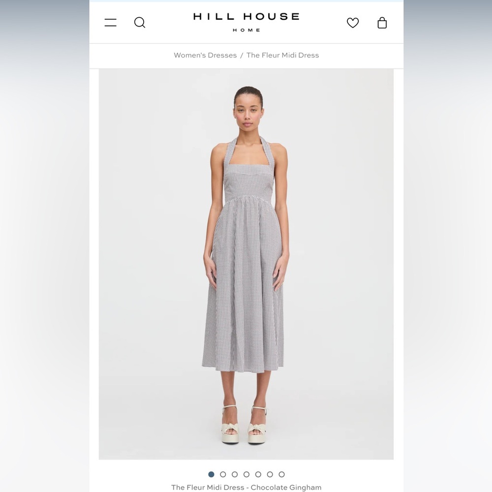 The Fleur Midi
 Hillhouse Checkered Halter Dress